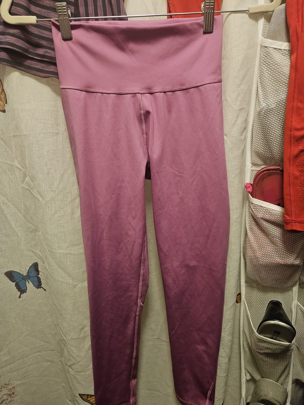 adidas Girls Purple Ombre Leggings